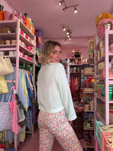 Lade das Bild in den Galerie-Viewer, Bluse mint weiß