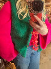 Lade das Bild in den Galerie-Viewer, Teddy-Weste Grün