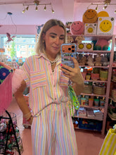 Lade das Bild in den Galerie-Viewer, Bluse Kurzarm Ice Cream Stripes
