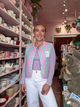 Lade das Bild in den Galerie-Viewer, Streifenshirt Mint &amp; Pink
