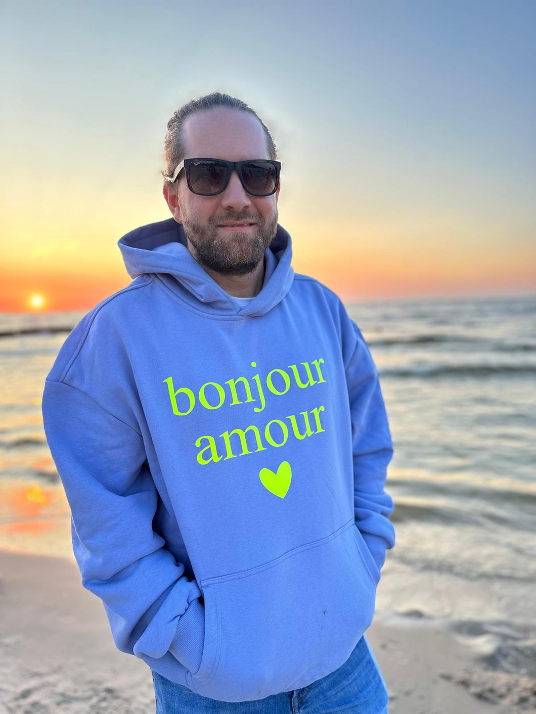 oversized Hoodie Bonjour Amour